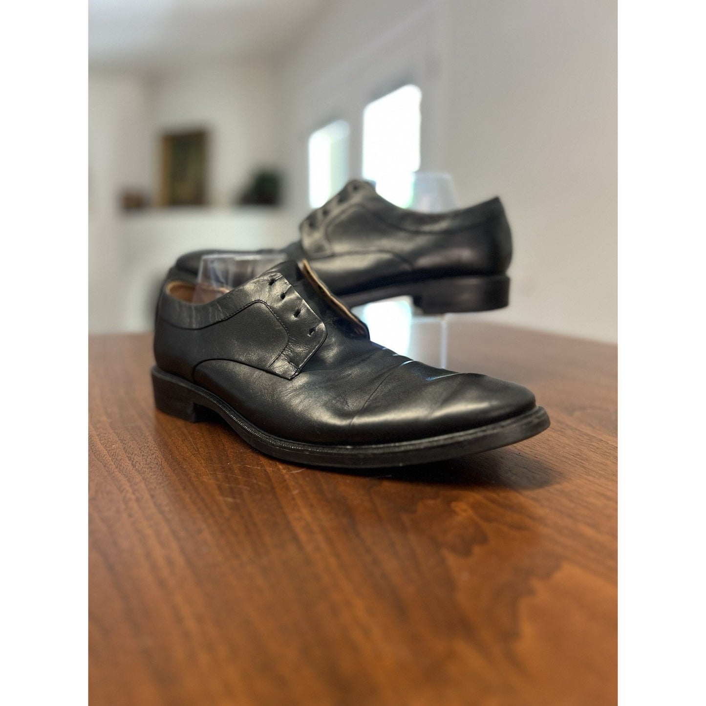 Cole Haan Black Leather Warren Cap Toe Oxford Dress Shoes Grand OS Mens Size 11
