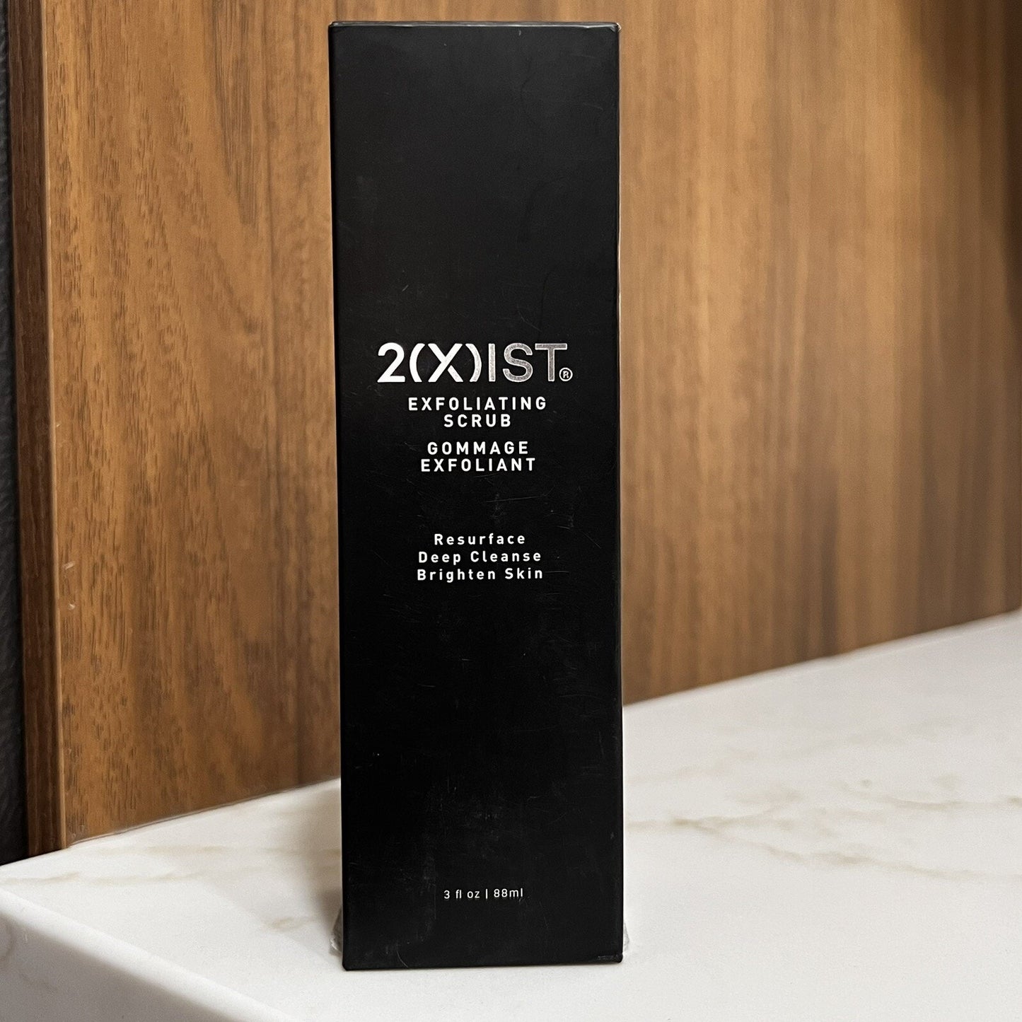 NIB 2(X)IST Exfoliating Facial Scrub for Men Clean Resurface Brighten Stocking