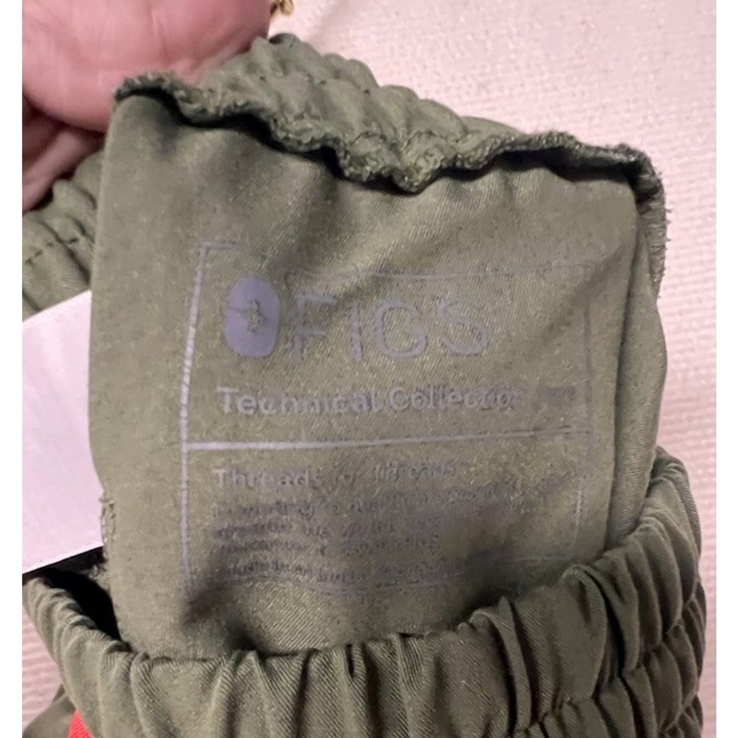 FIGS Zamora Women's Olive Green Scrub Jogger Pants Size S Technical Collection