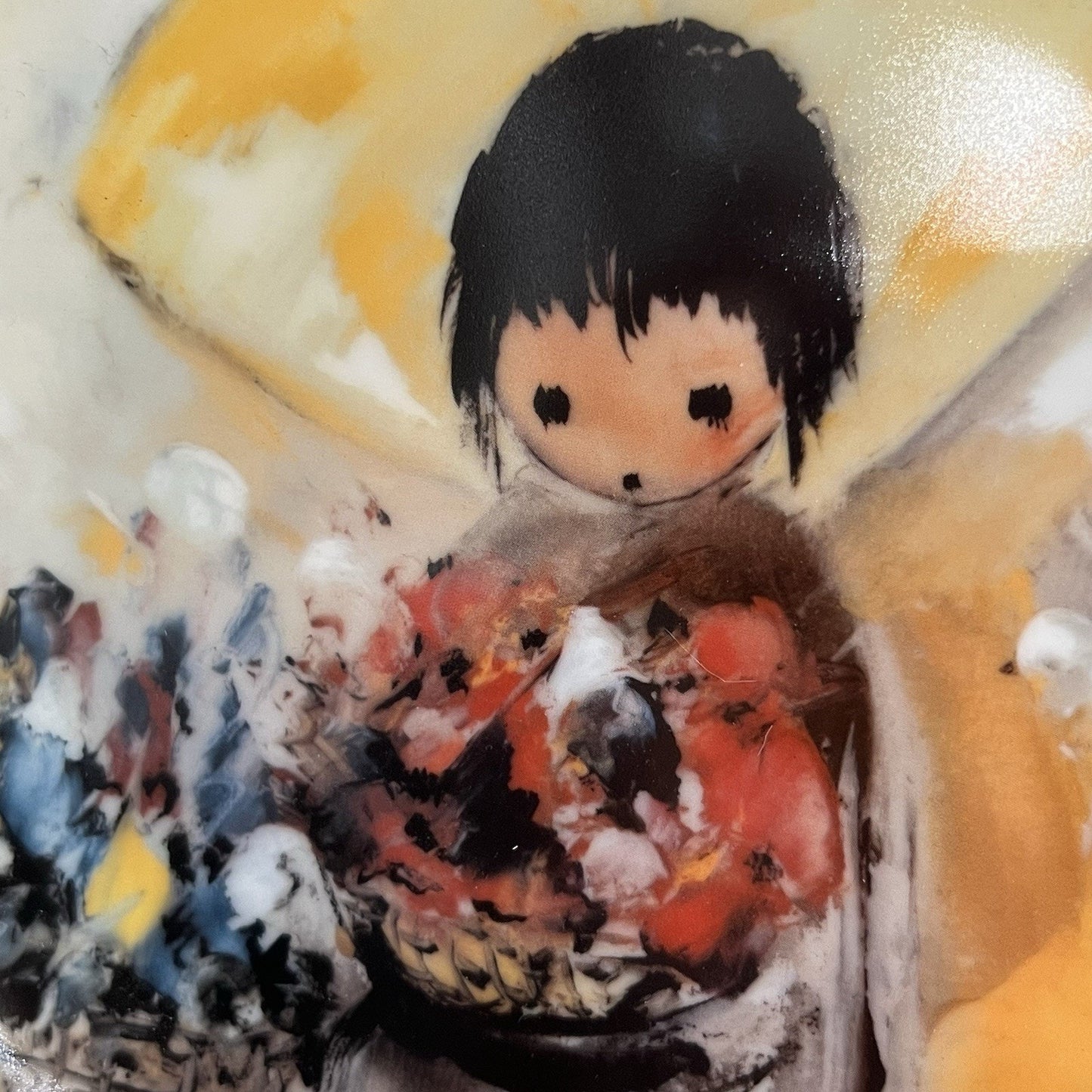 1988 De Grazia "The Gentle White Dove” Children Of The Sun Collection Plate 827A