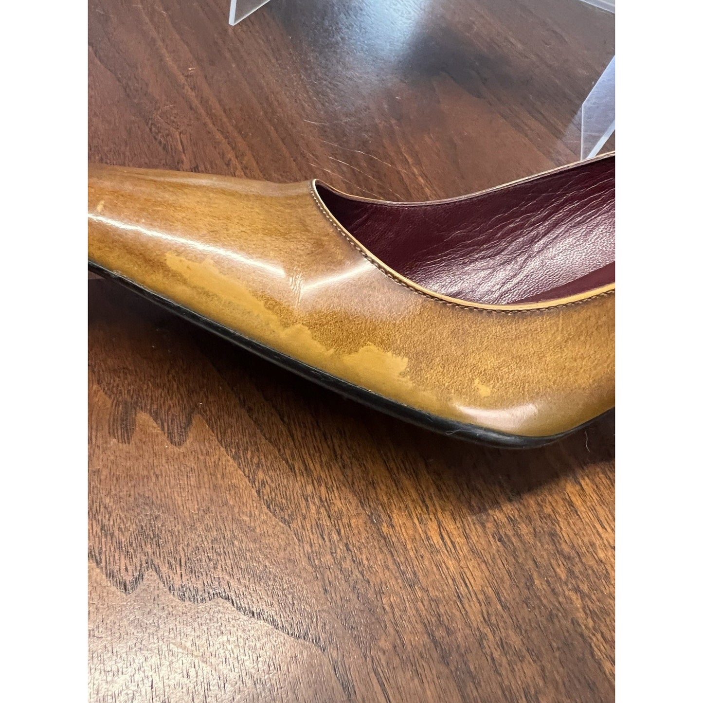 Vintage Prada Pointed-toe Brown Leather Pumps Women’s Size 38 / 7.5