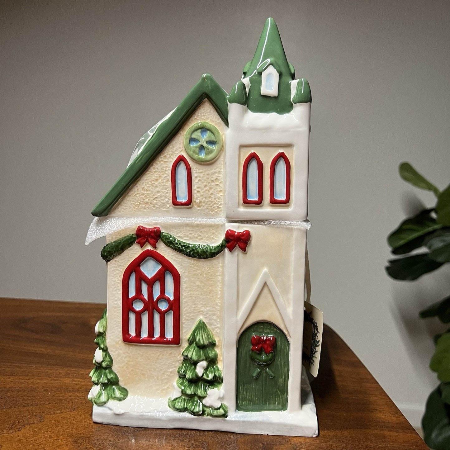 NWT Ridgefield Home Holiday Time Cookie Jar Canister Christmas Classic Cozy