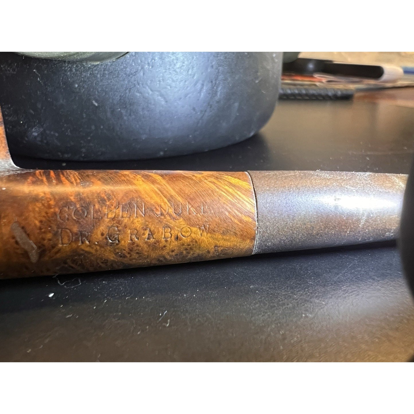 Dr. Grabow Golden Duke Vintage Estate Tobacco Pipe - Billiard Style