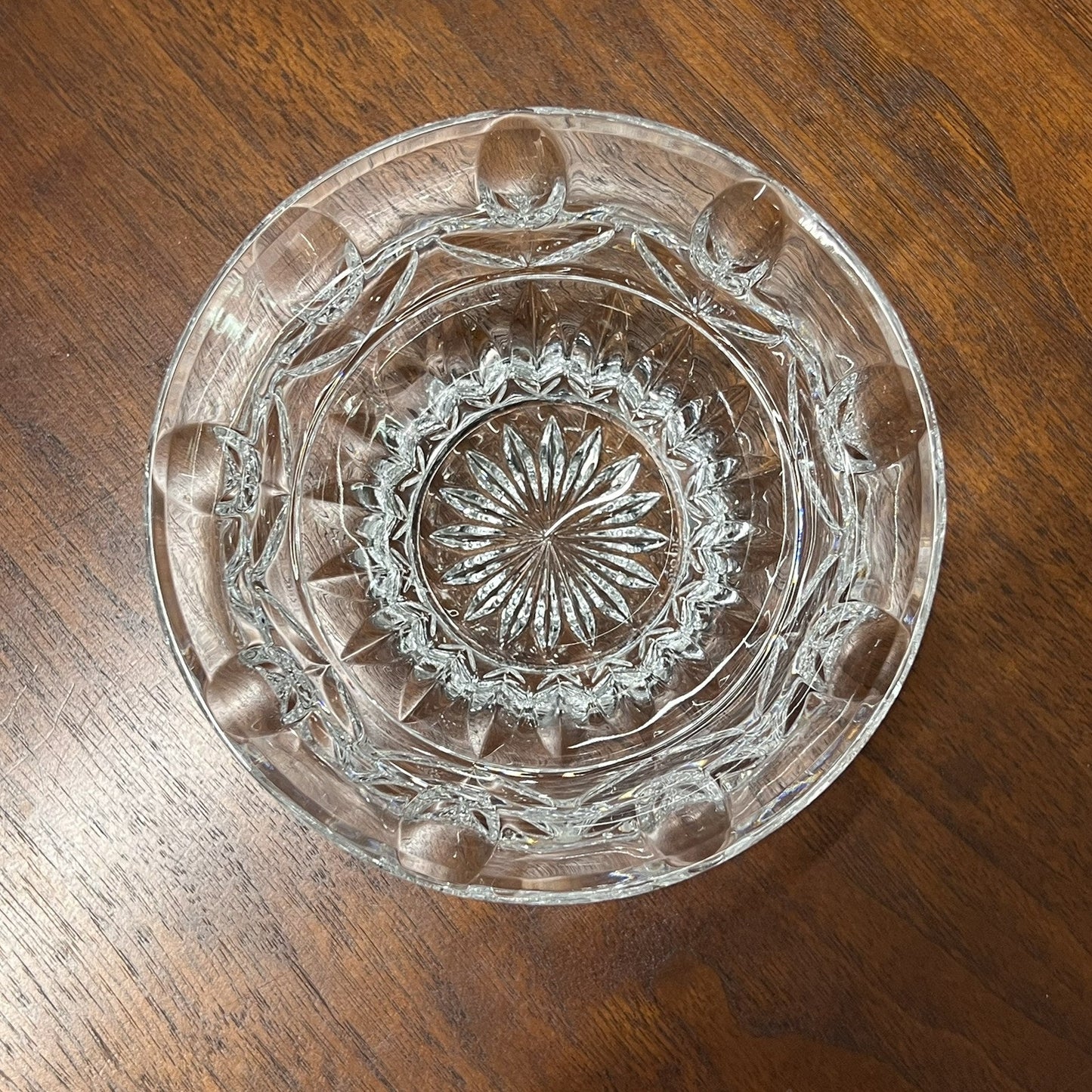Block “Tulip Garden” 24% Lead Crystal 5” Bowl Hand Crafted Danish Scandinavian