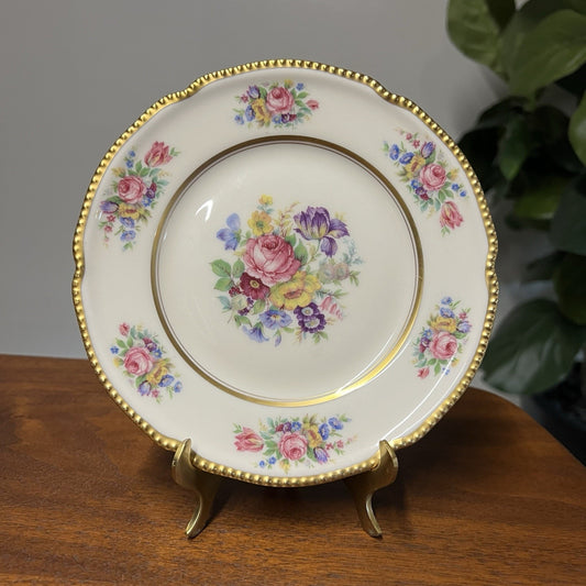 Castleton Rose Bone China 9 Plates 6.5” Bread Butter Romantic Cottage Floral