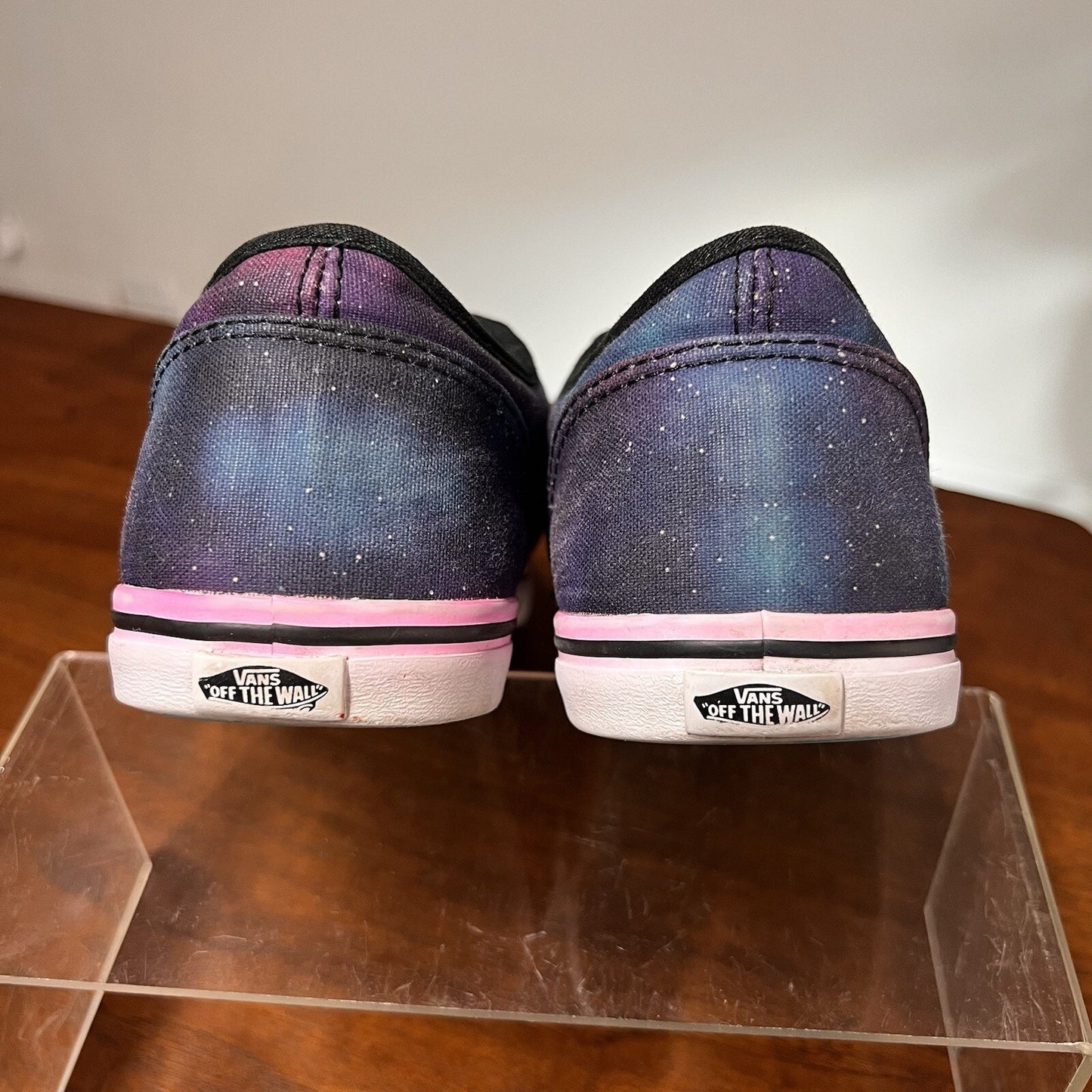 VANS LPE (Sz 9 Women) Blue Purple Pink Cosmic Galaxy Space Lace Up Lo Pro