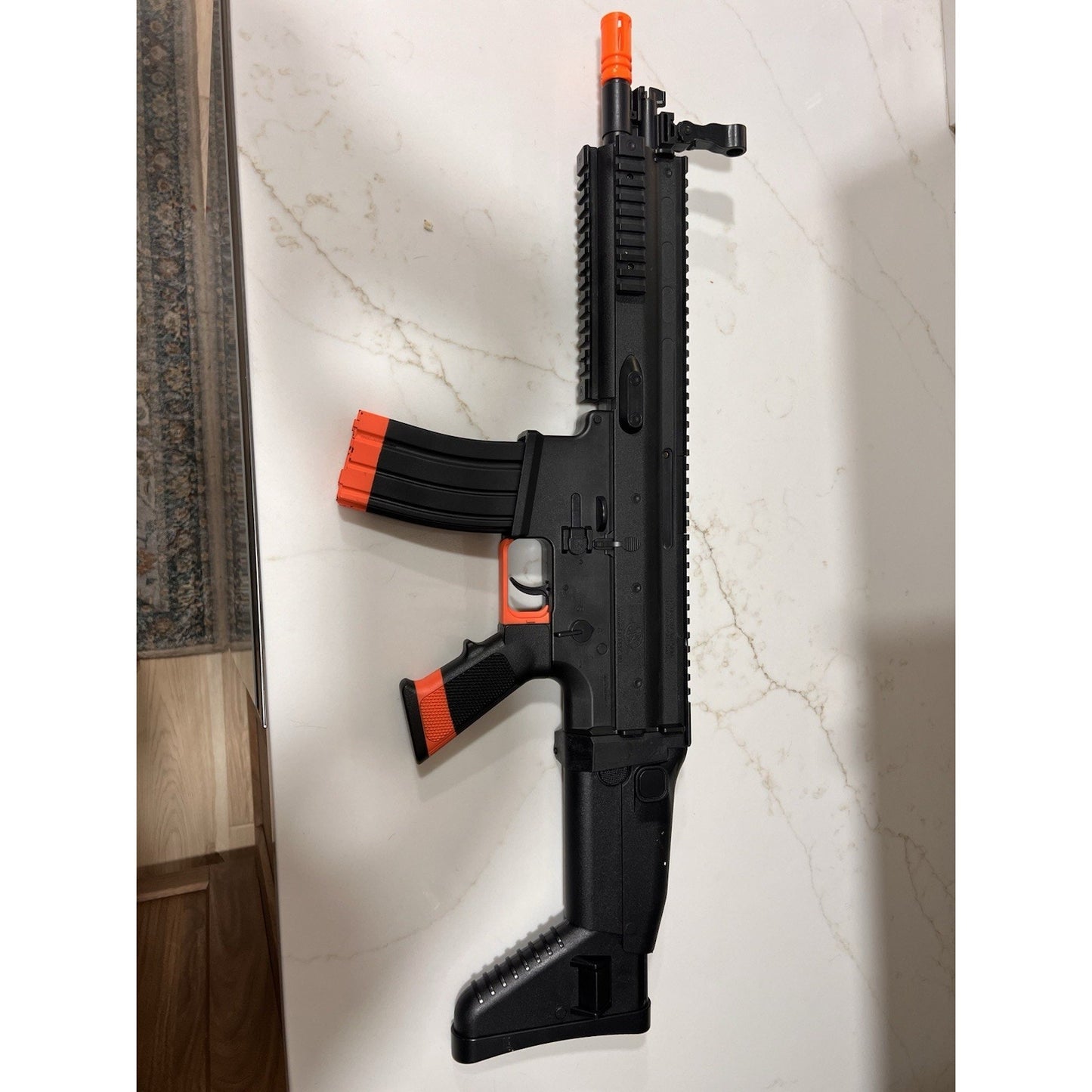 Cybergun FN Herstal SCAR-L Spring Airsoft Rifle Foldable Stock Black