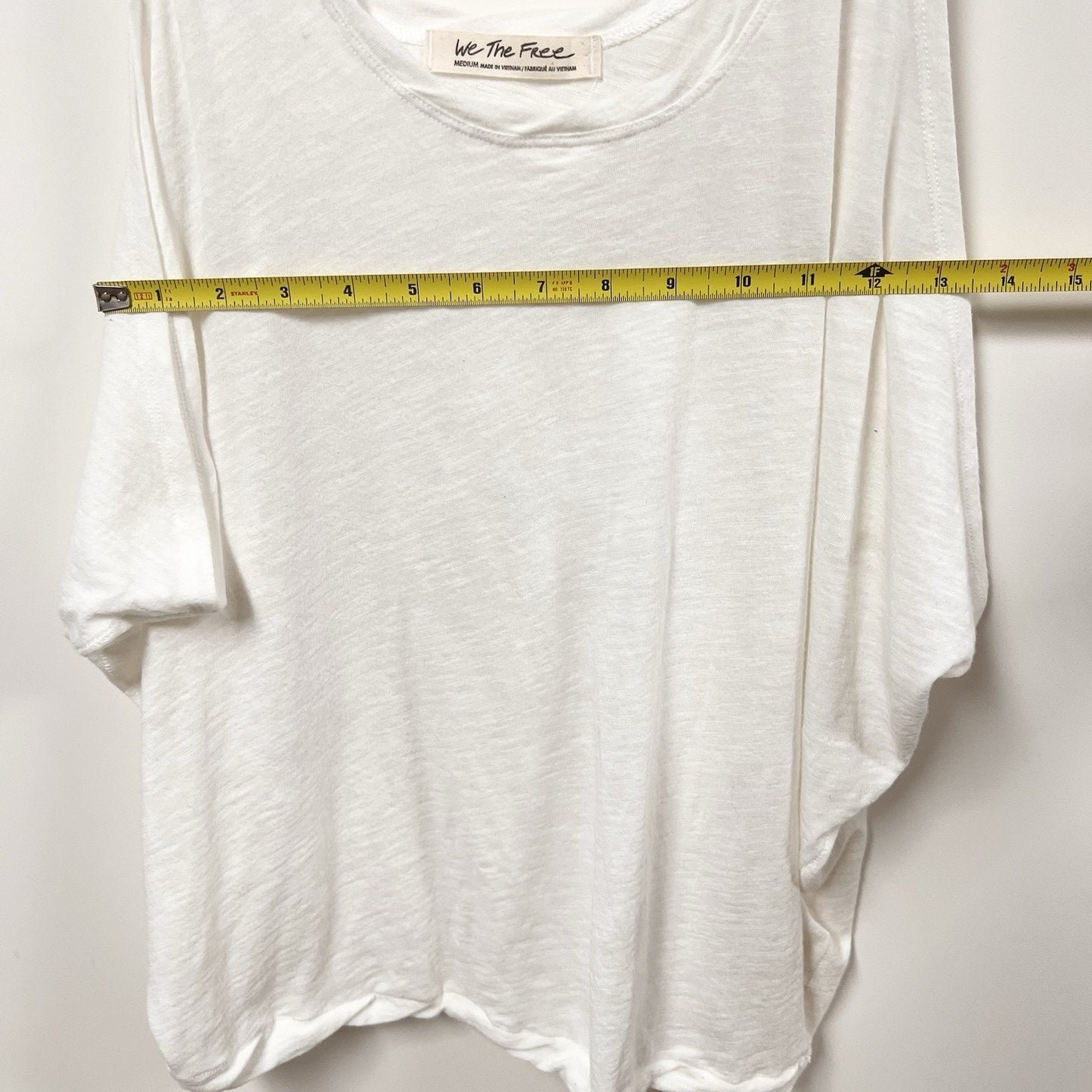 We The Free Tank Top (M) White Sleeveless Flowy Bohemian Oversized Lightweight