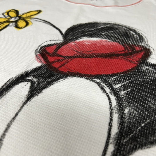 Disney Store Minnie Mouse XL Thermal Long Sleeve Shirt Sketch Retro