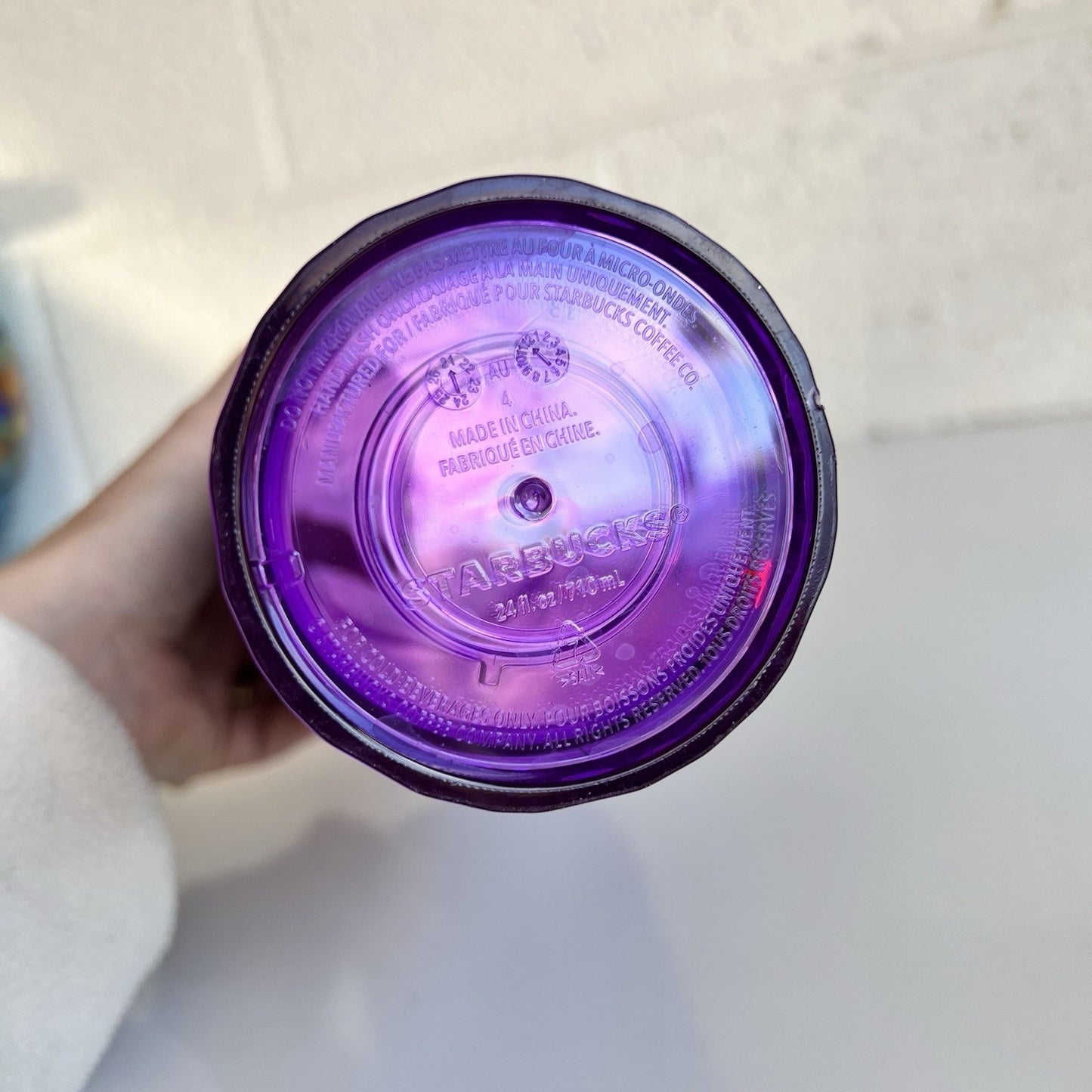 Starbucks Tumbler Summer 2022 Wisteria Purple Kaleidoscope Dome Cold Cup 24oz