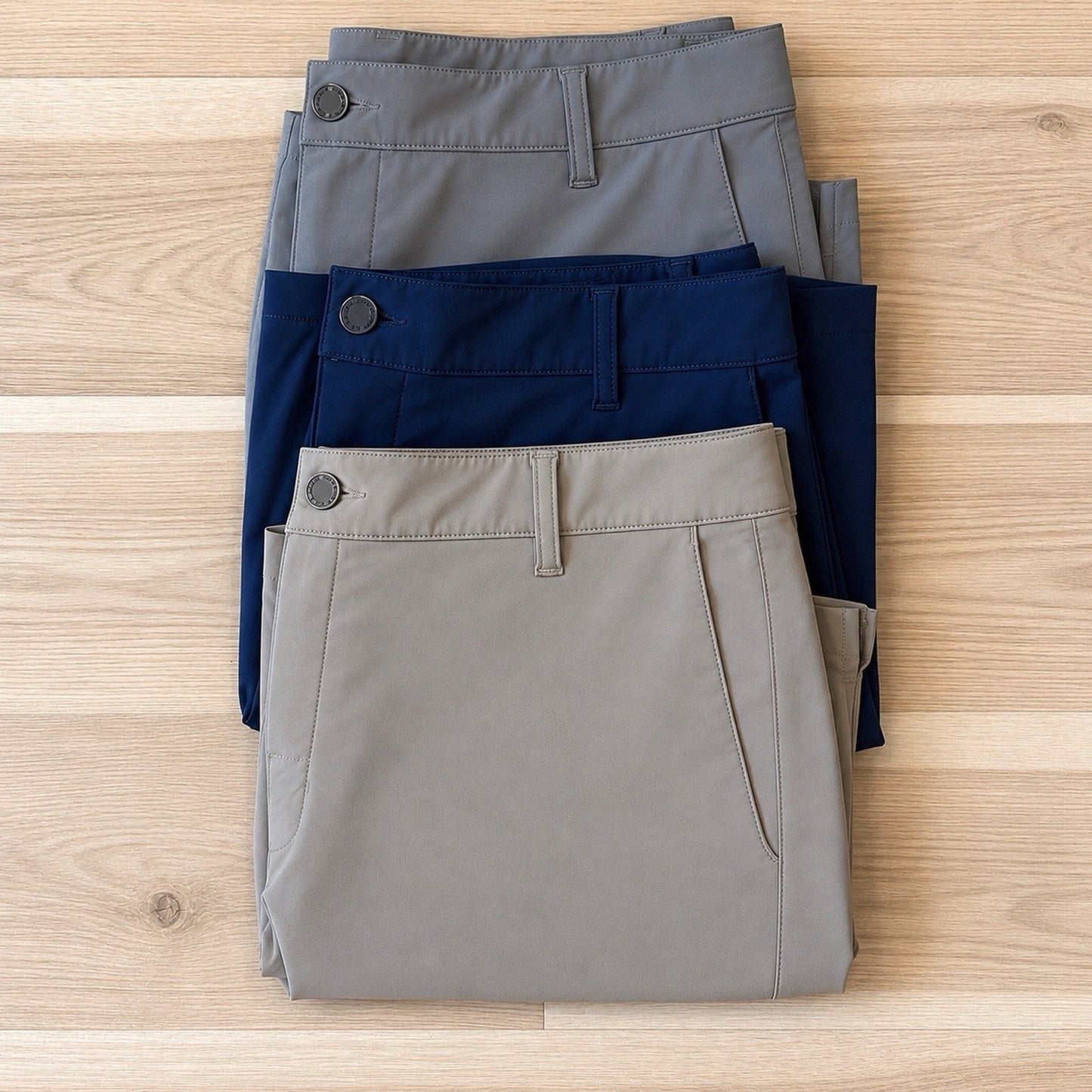 3 Pairs Rhone 8” Resort Shorts Size 33 Blue Grey Tan Stretch Golf Casual Active