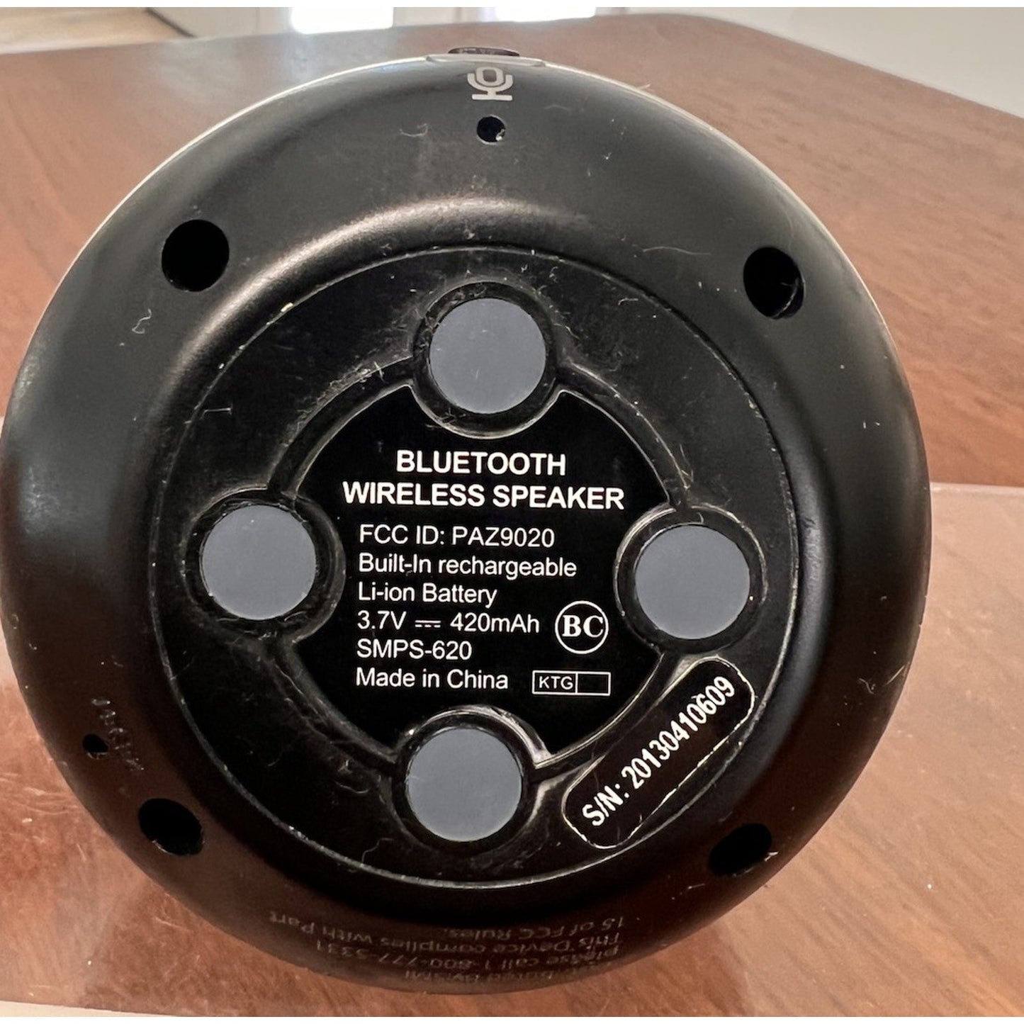 Jensen SMPS-620 Portable Bluetooth Rechargeable Speaker w/ Hands-Free Spkrphone