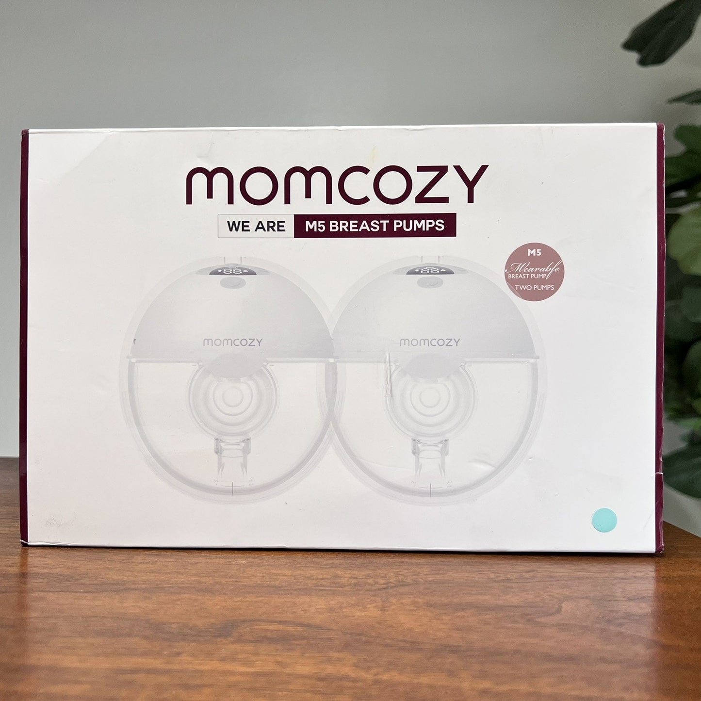 Momcozy M5 DOUBLE Silent Wearable Breast Pumps Hands Free Electric Open Box