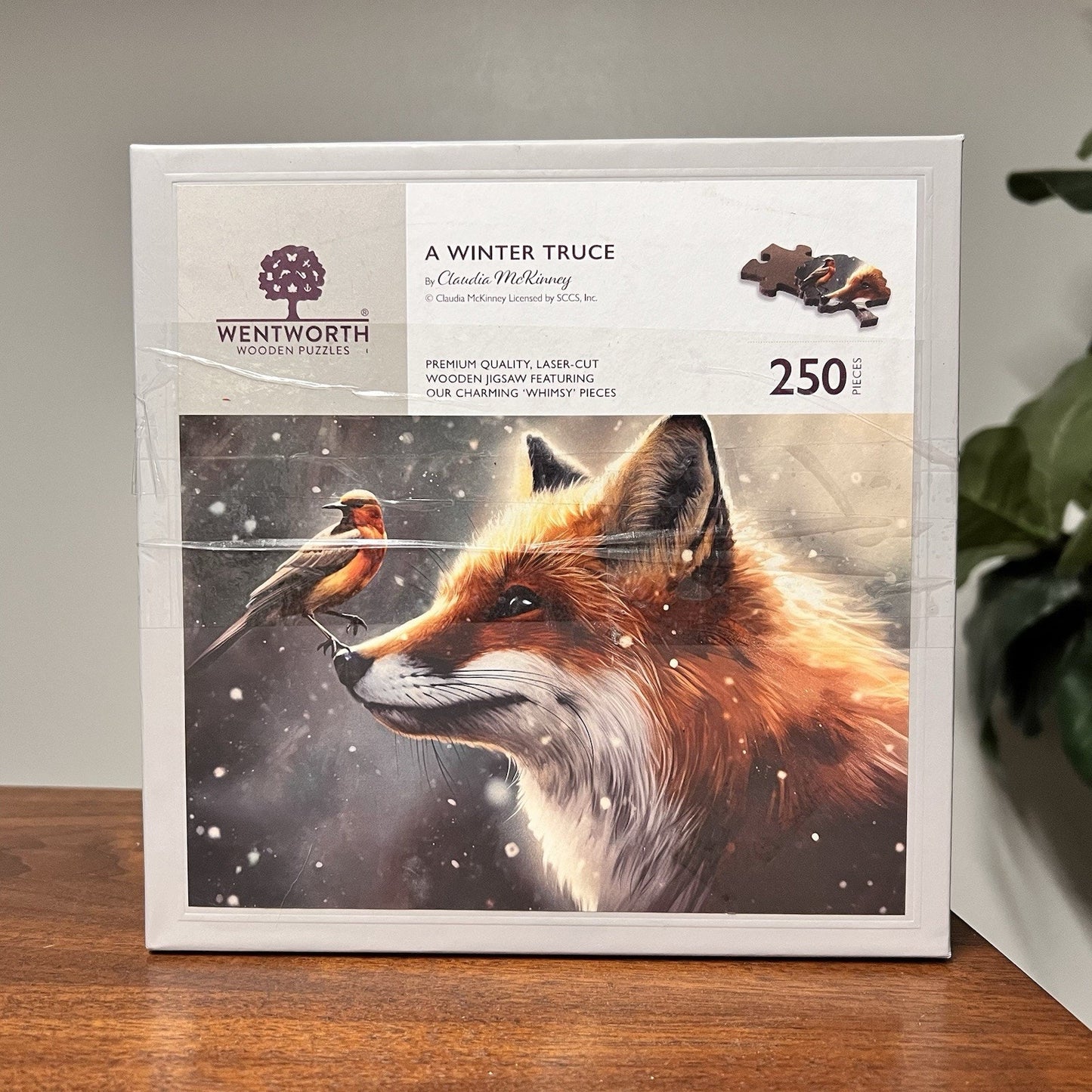 Wentworth Wooden Puzzle A Winter Truce 1130043 250 Pc Claudia McKinney Whimsy