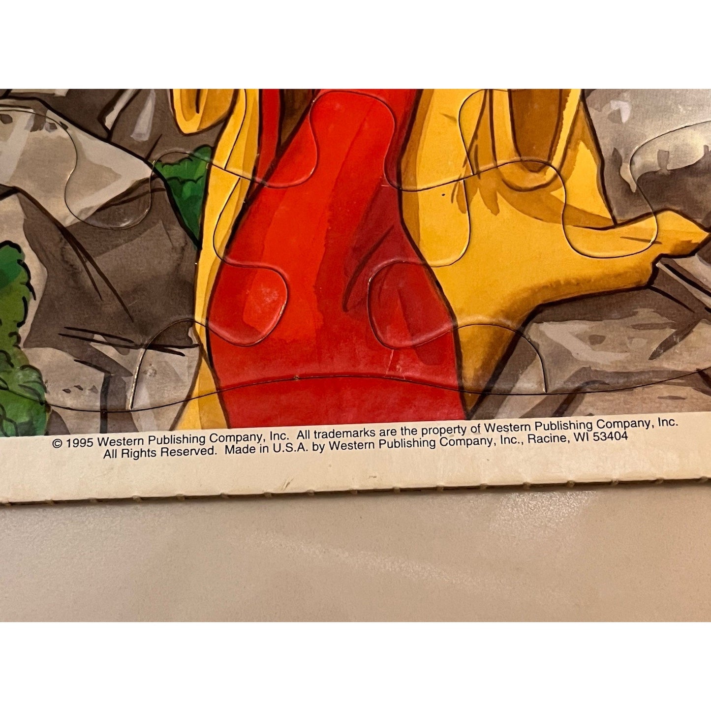 Lot Of 3 1995 Golden Books Frame Tray Puzzles Religious Christian Bible Storie