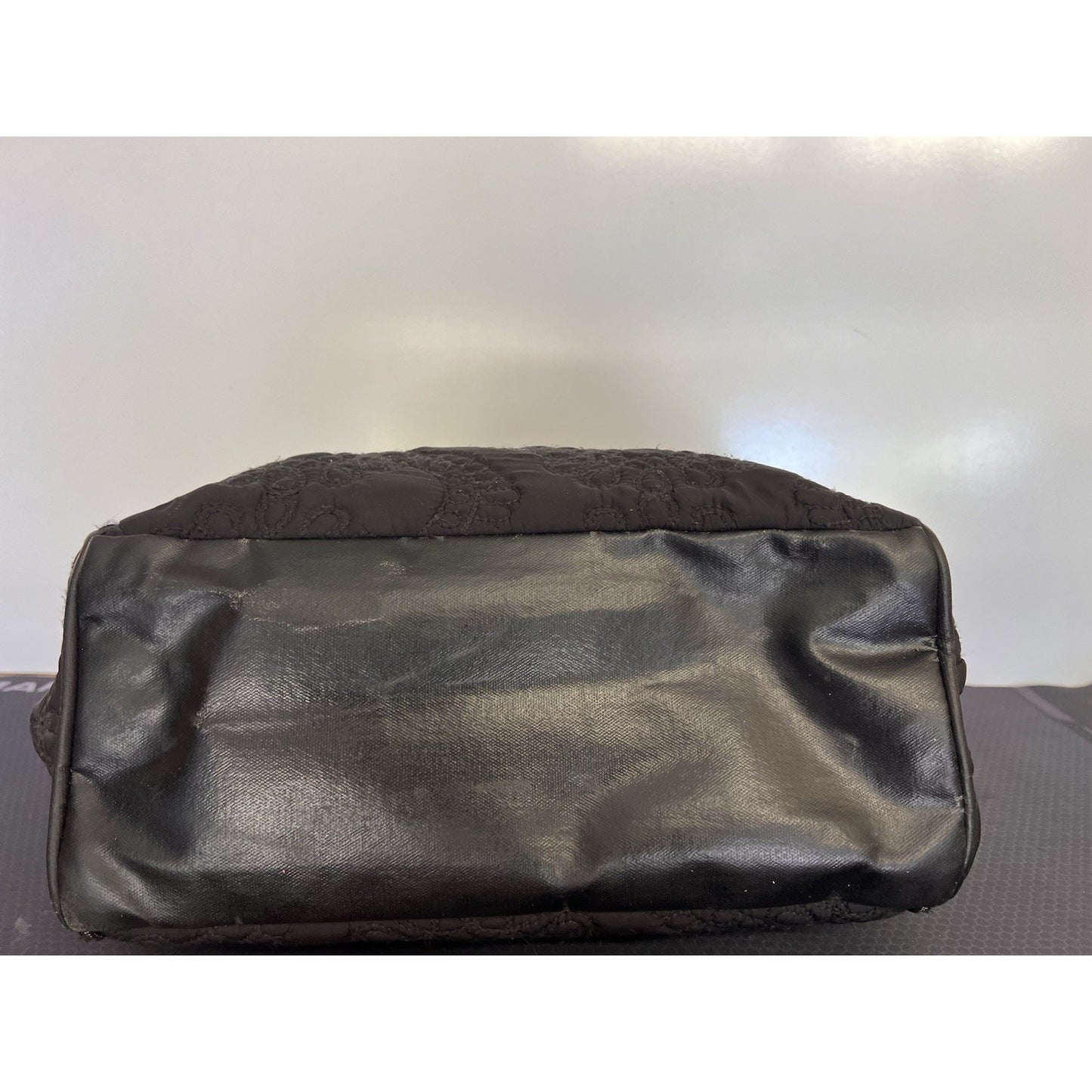 PETUNIA PICKLE BOTTOM Black Quilted Boxy Backpack, Diaper Bag