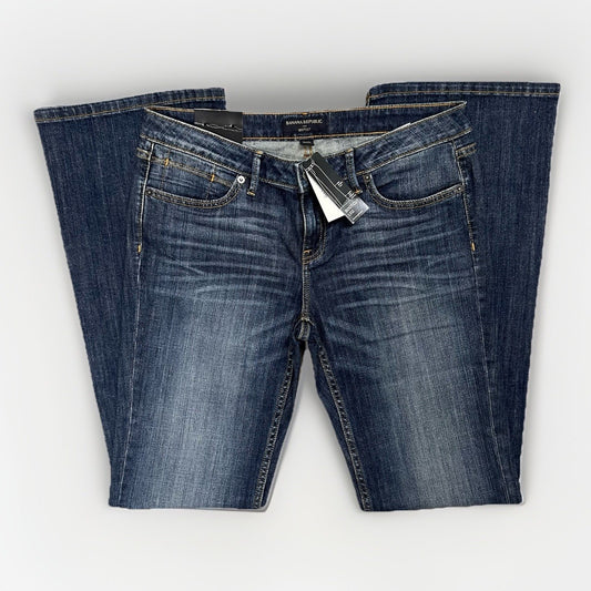 NWT Banana Republic Sz 10 Long Bootcut Jeans 30/10L Dark Low Rise Straight