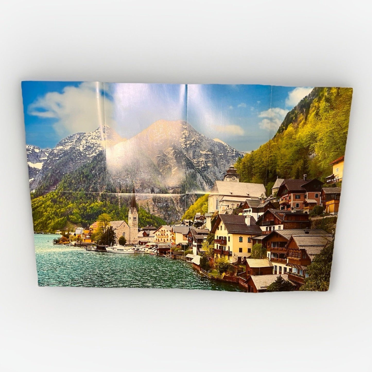 Wooden Jigsaw Puzzle Chinese Countryside Homes Wenzhou Zhong Ye Crafts 1067 Pcs