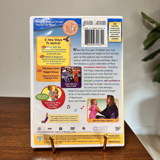 Disney's Baby Einstein: First Moves (DVD 2009) Music Dance Play Discover 12 Mos.