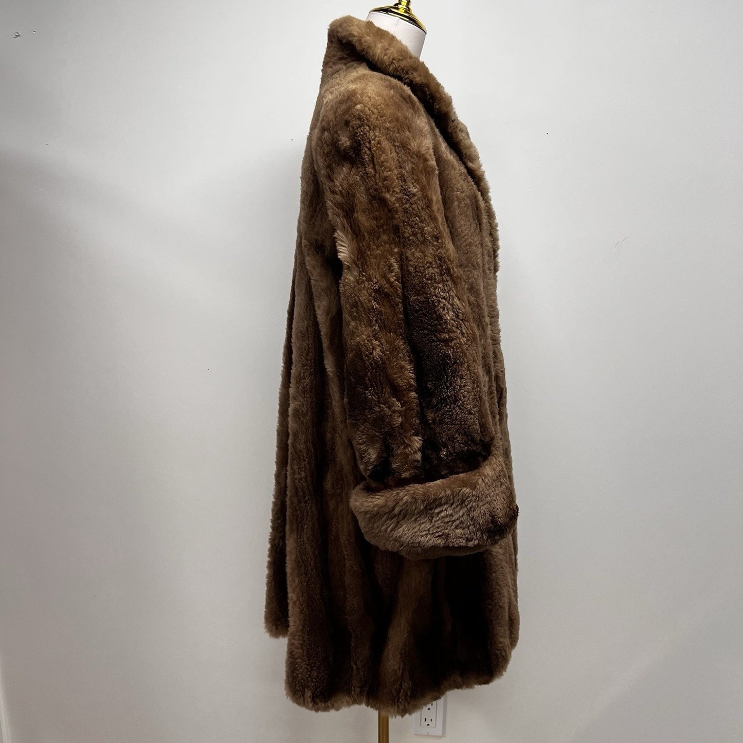50s Gittelmans Sons Beaver Fur Coat Mob Wife Old Money Luxe Mobster Glam Brown