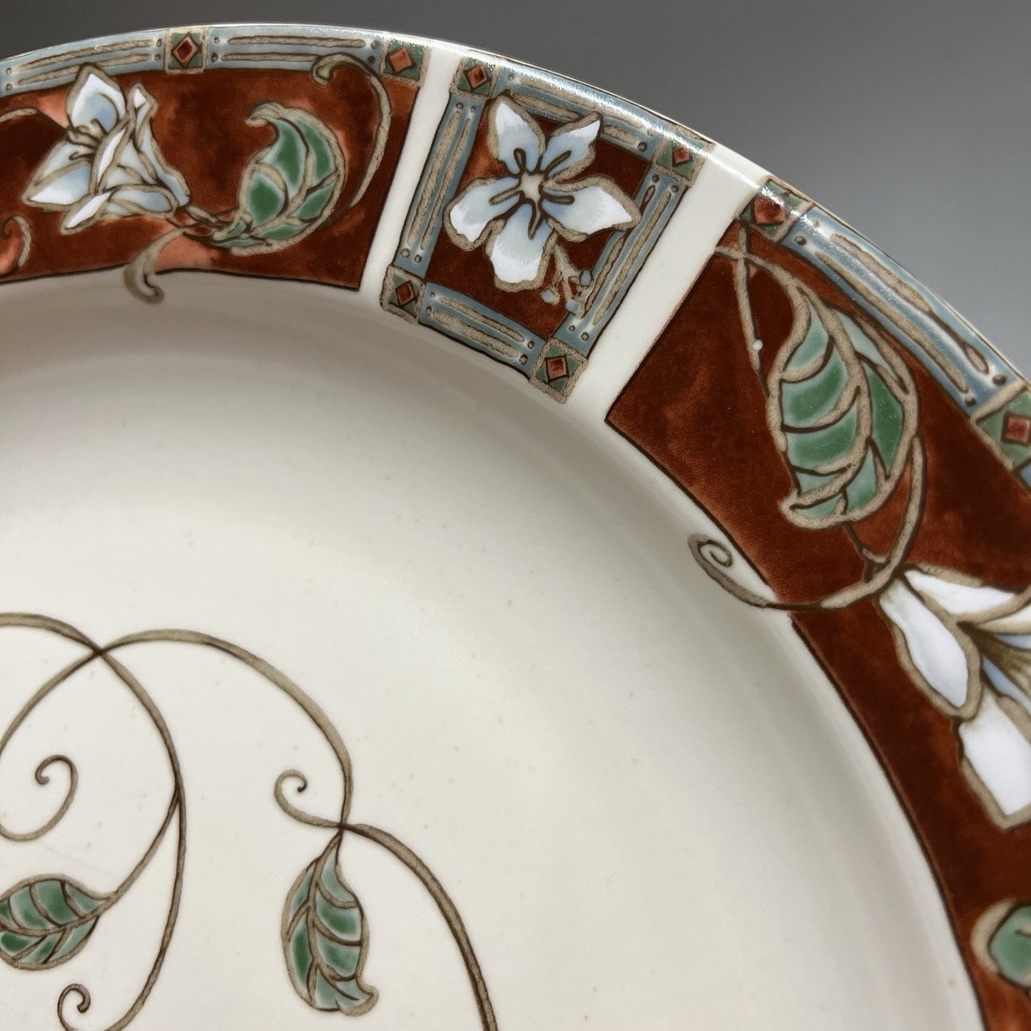 Pfaltzgraff Mission Flower Stoneware 15” Chop Plate Platter Round