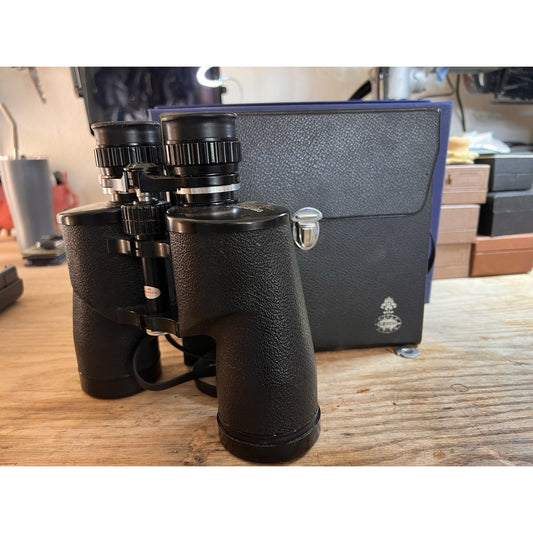 Vintage Taco Model No 105 8X - 15x50 Zoom Fully Coated Wide Angle Binoculars