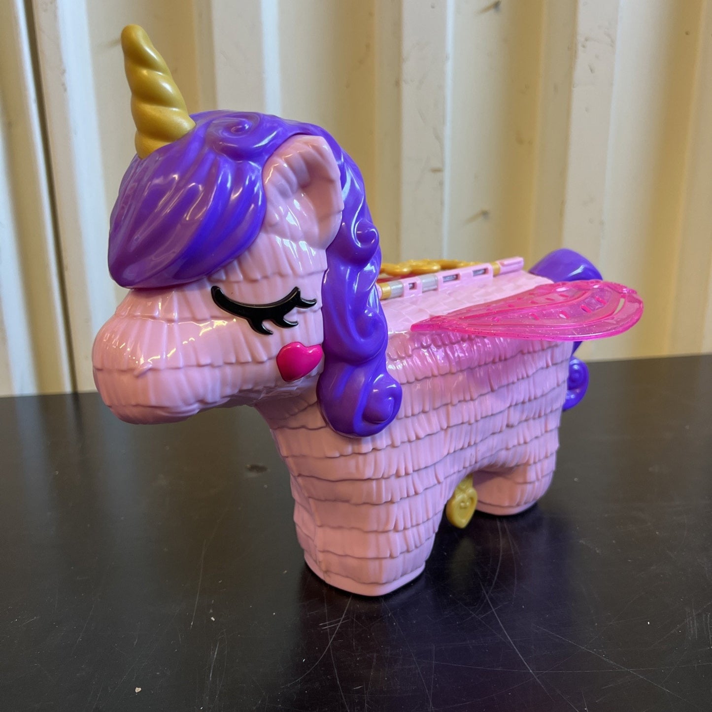Polly Pocket Unicorn Party Piñata Large Compact Playset Incomplete