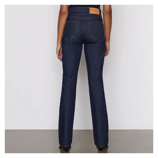 NWT $348 Frame Le Italien Flare Rigid Denim Jean 30 Dark Rinse 100% Cotton Tall