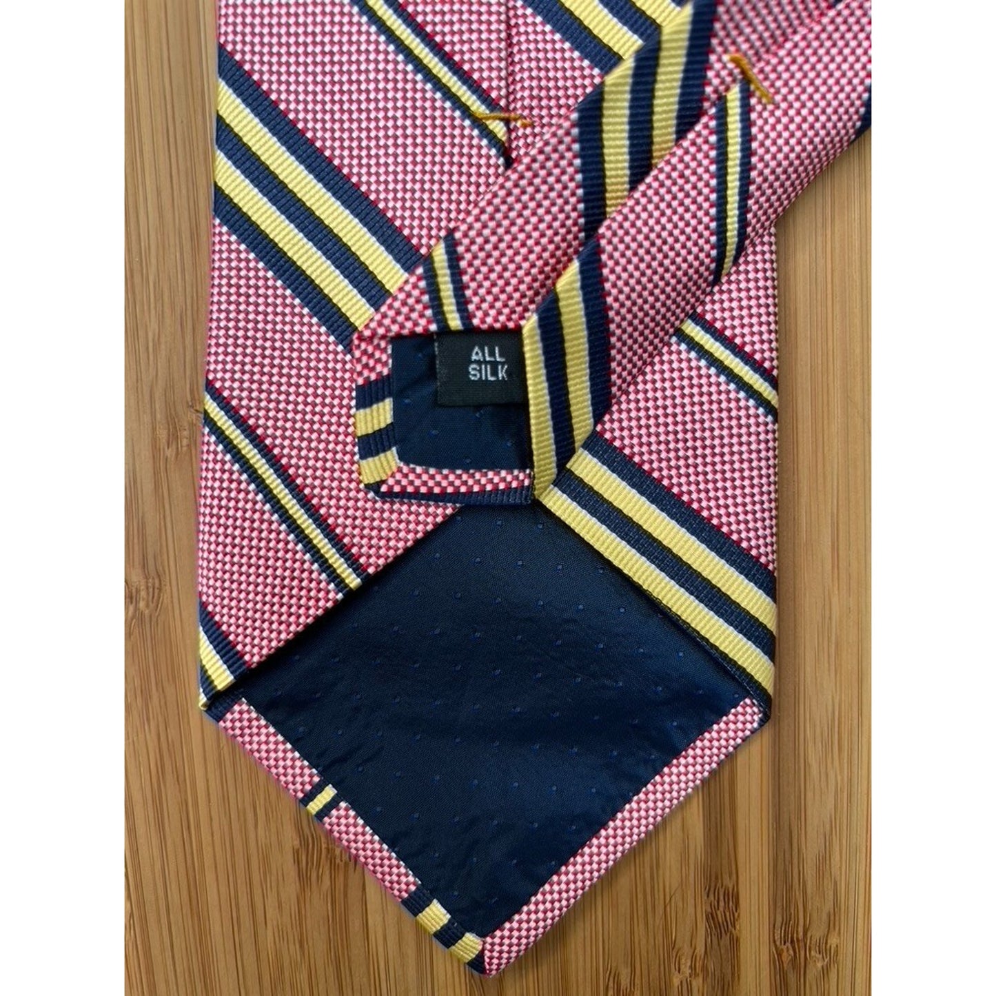 Royal Classic Tailored for Tom James Silk Mens Regimental Striped Necktie
