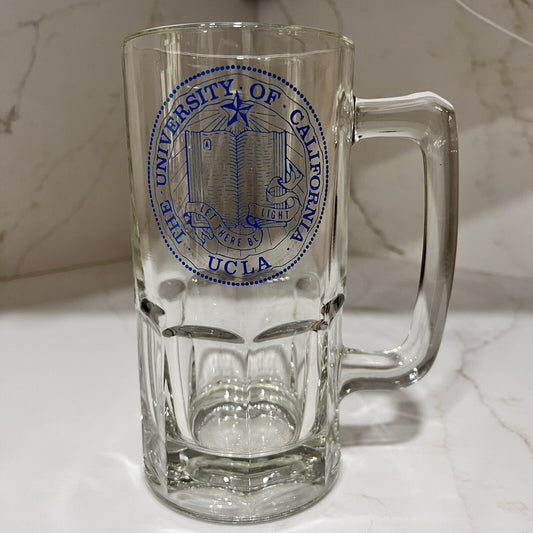 Rare UCLA Beer Stein University of California Alum Collectible College Glass Fan