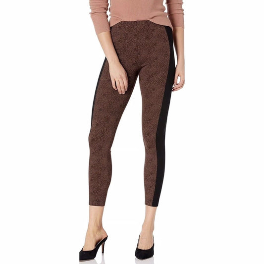 LYSSÉ Laura Legging 28” Animal Print (M) High Rise Stripe Ponte Pull On Stretch