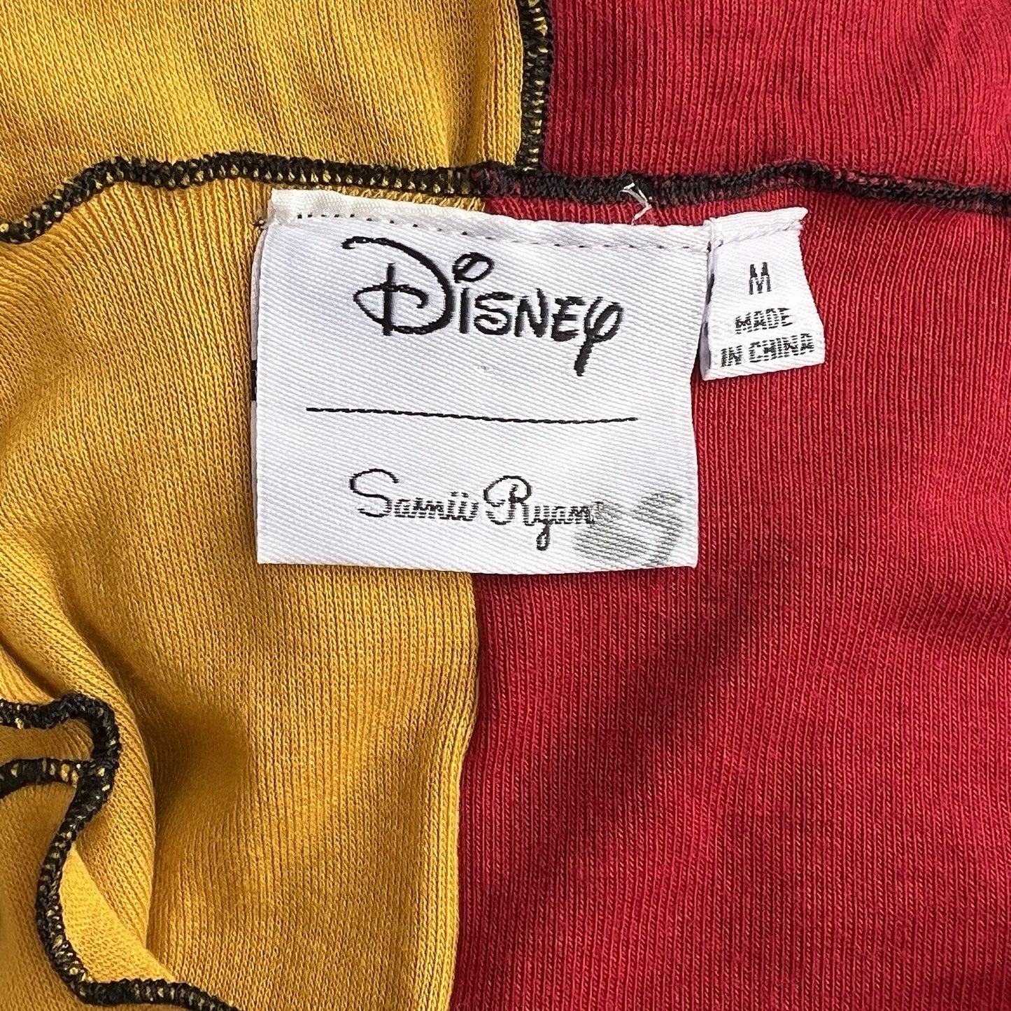 NWT Samii Ryan (M) Mickey Mouse Disney Long Sleeve Top Color Block Retro y2k
