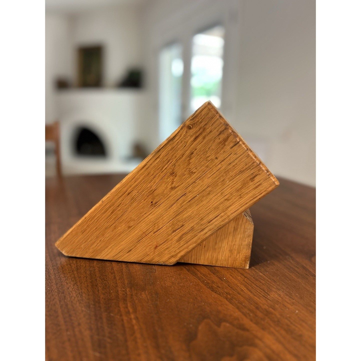 Cutco Oak Knife Block Holder Countertop Kitchen Knife Storage Wood Block