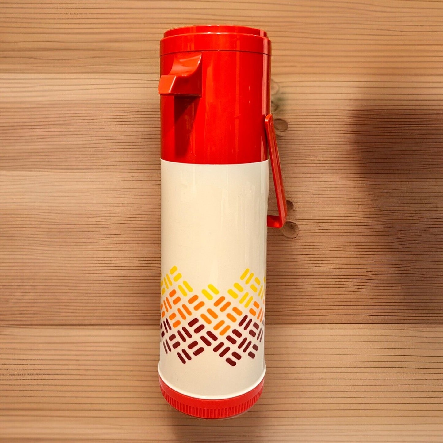 70’s Retro Aladdin Thermos PUMP-A-DRINK Hot or Cold Dispenser 1 QT Vintage Campy