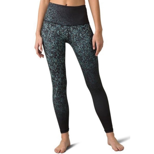 NWT Prana Women's XS Kimble 7/8 Leggings Ombre Green Black Yoga Activewear Pants