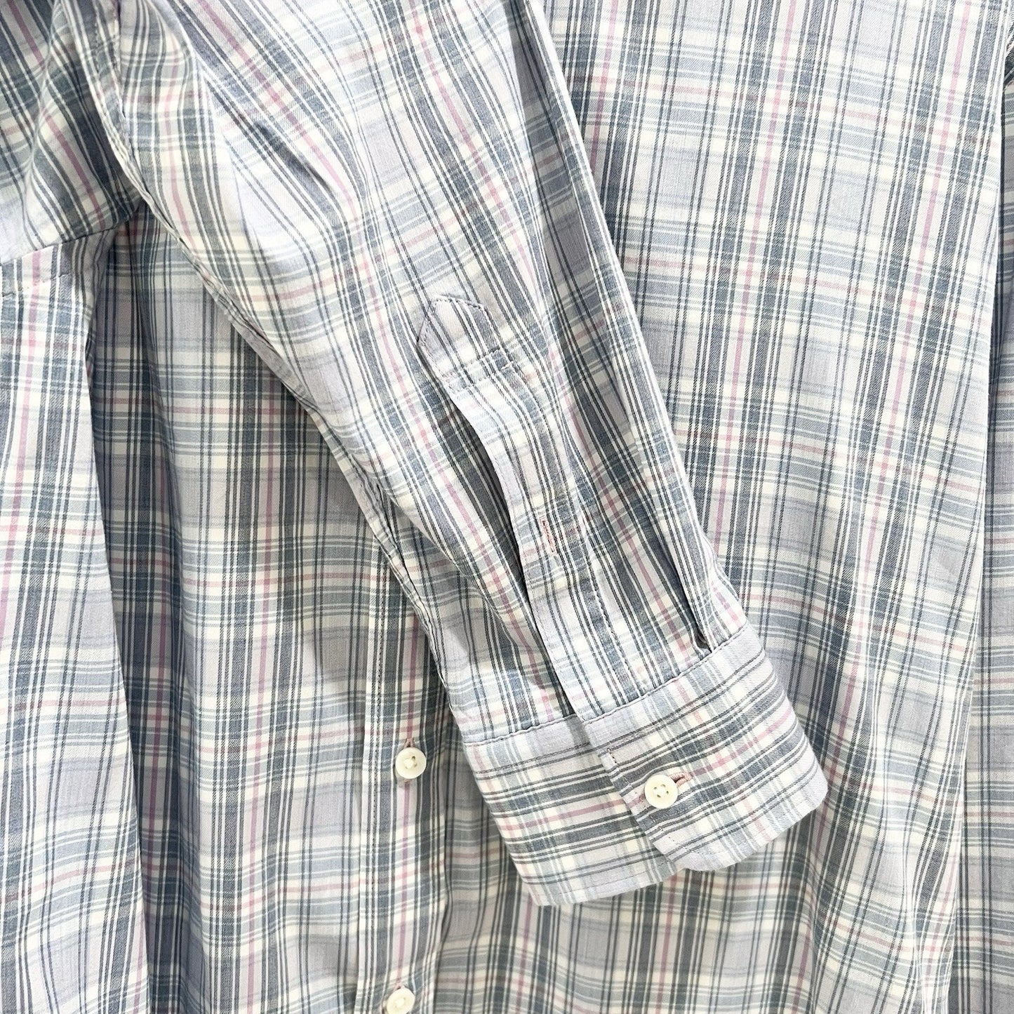 Faherty Reserve Movement Shirt XL Coastal Gingham Plaid Long Sleeve Button Up